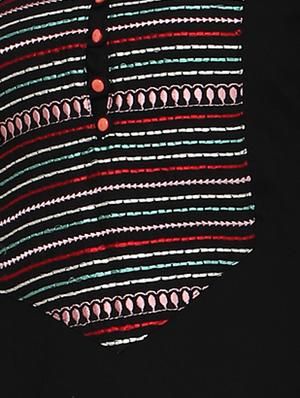 embroidered straight kurta - 17087974 - Standard Image - 6