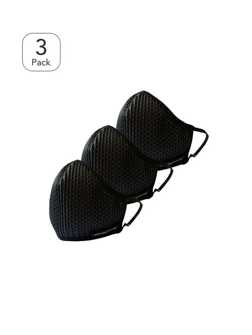 black soft poly fabric anti-pollution men mask (pack of 3) - 17088251 - Standard Image - 1