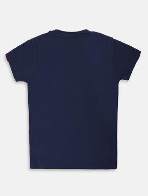 blue cotton t-shirt with free mask - 17088546 - Standard Image - 2