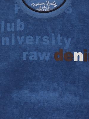 blue cotton t-shirt with free mask - 17088553 - Standard Image - 3