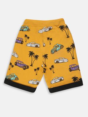 yellow cotton shorts with free mask - 17088611 - Standard Image - 2