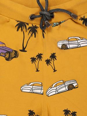yellow cotton shorts with free mask - 17088611 - Standard Image - 3