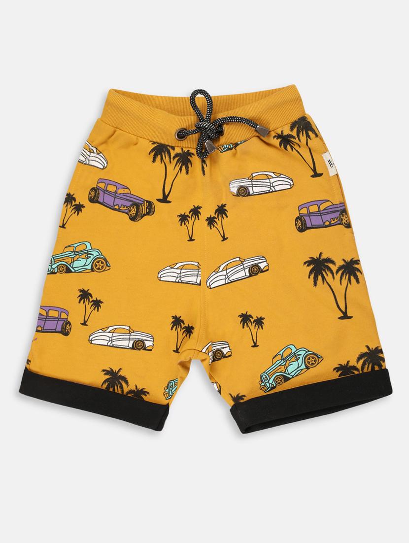 yellow cotton shorts with free mask - 17088611 - Zoom Image - 1