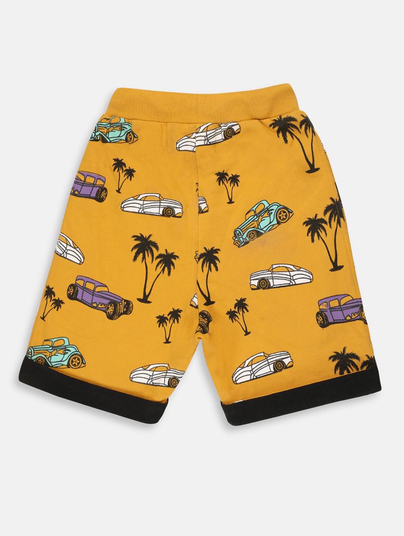 yellow cotton shorts with free mask - 17088611 - Zoom Image - 2