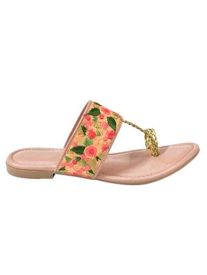 yellow one toe kolhapuris - 17088713 - Standard Image - 2
