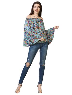 bell sleeves floral top - 17088875 - Standard Image - 4