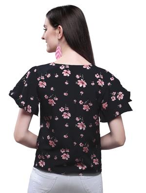 tulip sleeves floral top - 17088882 - Standard Image - 3