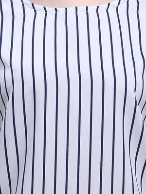 tulip sleeves striped top - 17088888 - Standard Image - 5