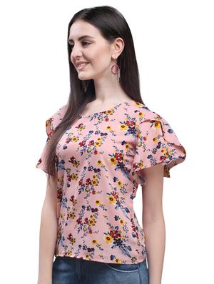 tulip sleeves printed top - 17088894 - Standard Image - 2