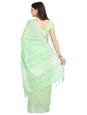 solid kanjivaram saree with blouse - 17088927 - Standard Image - 2