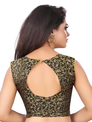solid plain saree with blouse - 17089003 - Standard Image - 4