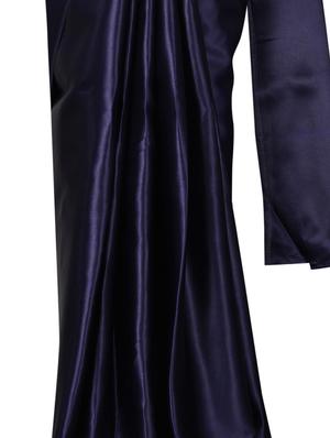 solid plain saree with blouse - 17089006 - Standard Image - 5