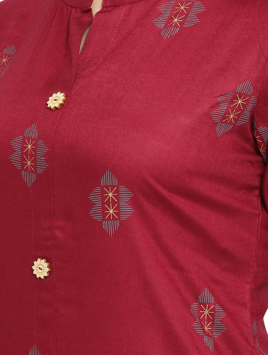 bell sleeves kurta palazzo set - 17089065 - Zoom Image - 5