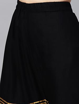 gota work kurta sharara set - 17089200 - Standard Image - 4