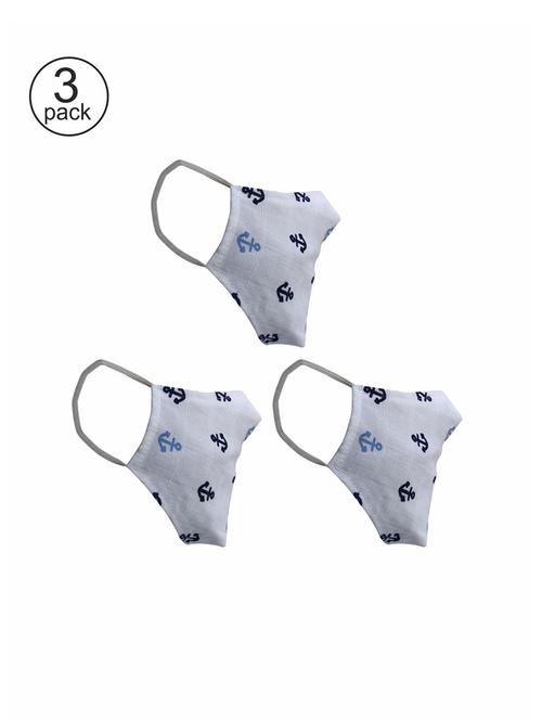 white cotton anti-pollution men mask (pack of 3) - 17089260 - Very Small Image - 1
