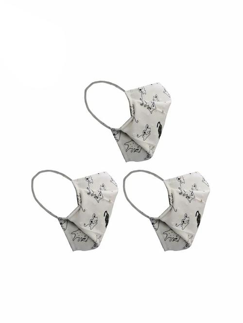 white cotton anti-pollution men mask (pack of 3) - 17089302 - Standard Image - 1