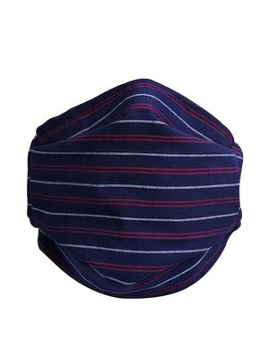 blue cotton printed women mask - 17089314 - Standard Image - 3