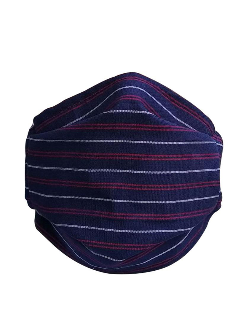 blue cotton printed women mask - 17089314 - Zoom Image - 3
