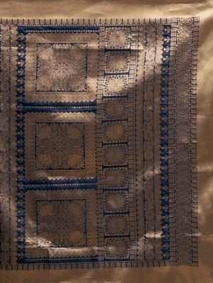 self design woven saree with blouse - 17089584 - Standard Image - 4