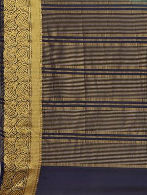 solid woven saree with blouse - 17089588 - Standard Image - 4