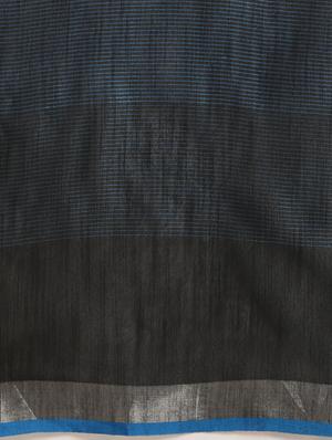 solid jamdani saree with blouse - 17089877 - Standard Image - 3