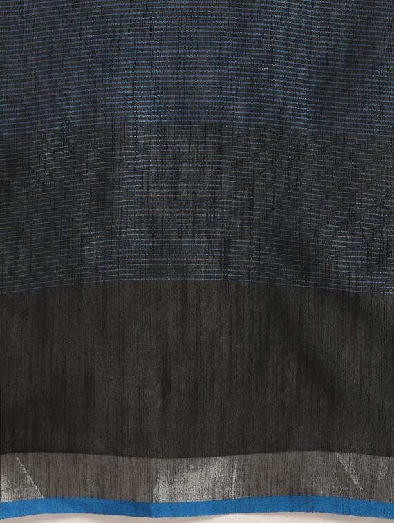 solid jamdani saree with blouse - 17089877 - Zoom Image - 3