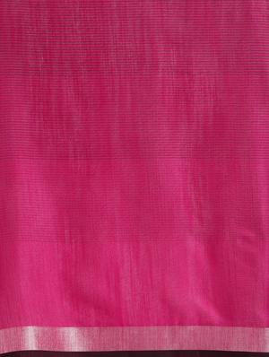 solid jamdani saree with blouse - 17089879 - Standard Image - 3