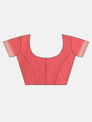 self design jamdani saree with blouse - 17089906 - Standard Image - 5