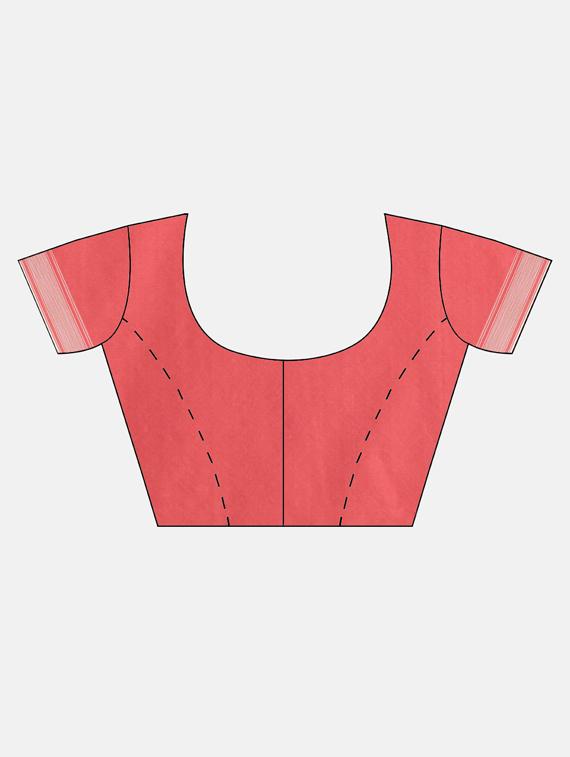 self design jamdani saree with blouse - 17089906 - Zoom Image - 5