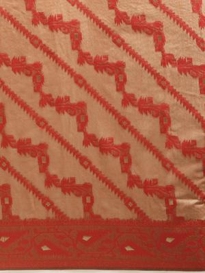 self design jamdani saree with blouse - 17089920 - Standard Image - 3
