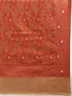 self design jamdani saree with blouse - 17089920 - Standard Image - 4