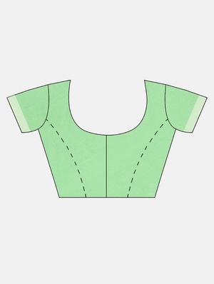self design jamdani saree with blouse - 17089931 - Standard Image - 5