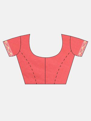 self design jamdani saree with blouse - 17089932 - Standard Image - 5
