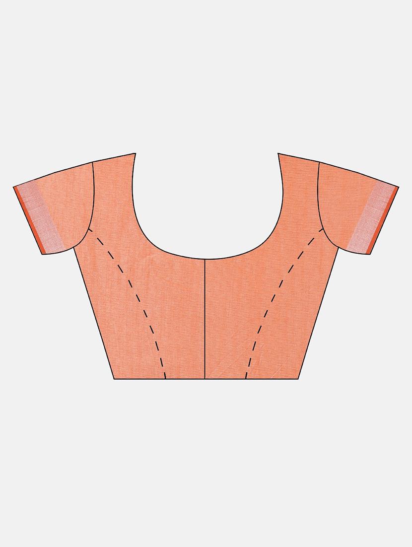 self design jamdani saree with blouse - 17090000 - Zoom Image - 3