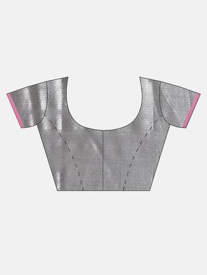 self design kanjivaram saree with blouse - 17090006 - Standard Image - 3