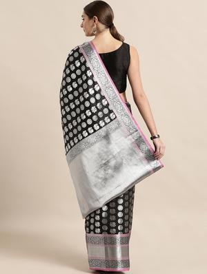 self design kanjivaram saree with blouse - 17090008 - Standard Image - 2