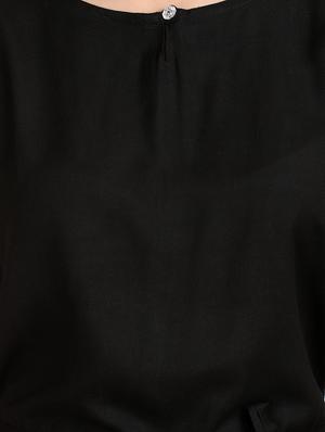 keyhole neck solid romper - 17090070 - Standard Image - 4