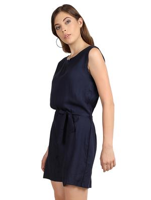 keyhole neck solid romper - 17090071 - Standard Image - 2