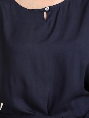 keyhole neck solid romper - 17090071 - Standard Image - 4