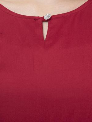 keyhole neck solid romper - 17090077 - Standard Image - 4