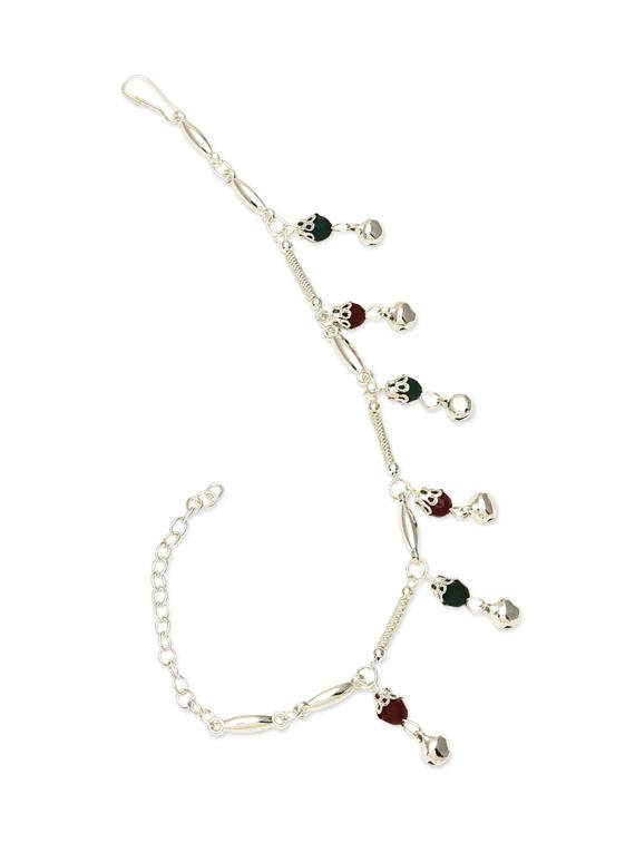 silver metal anklet - 17090521 - Zoom Image - 2