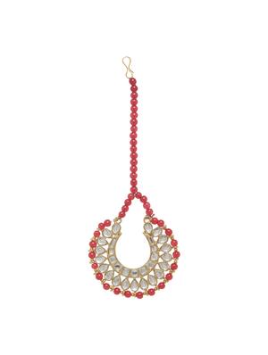 red metal necklaces and earring - 17090598 - Standard Image - 3
