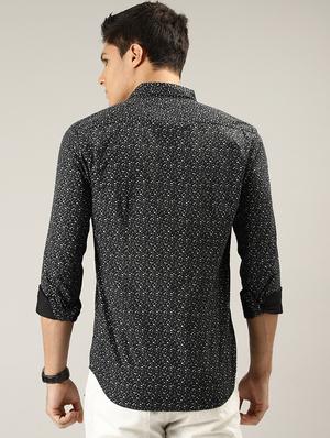 black printed casual shirt - 17090612 - Standard Image - 3