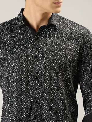 black printed casual shirt - 17090612 - Standard Image - 5
