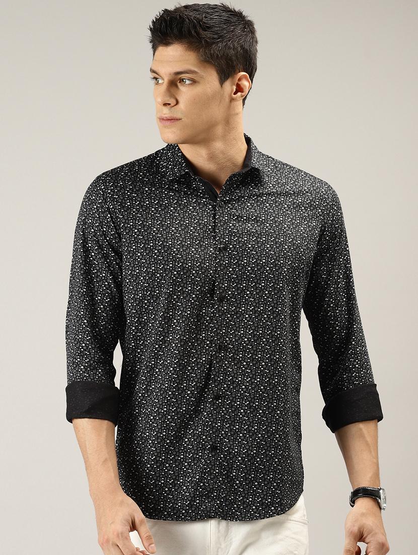 black printed casual shirt - 17090612 - Zoom Image - 1