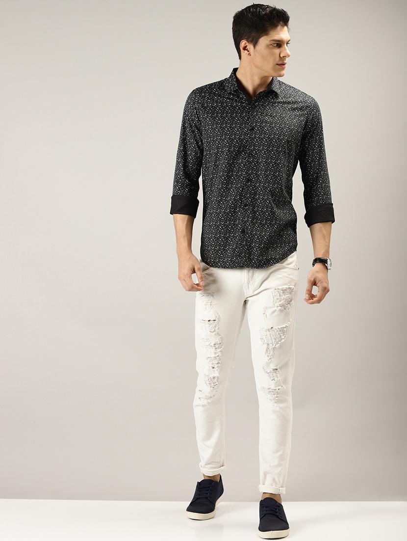 black printed casual shirt - 17090612 - Zoom Image - 4