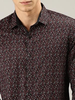 red printed casual shirt - 17090614 - Standard Image - 5