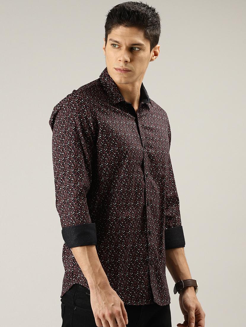 red printed casual shirt - 17090614 - Zoom Image - 2