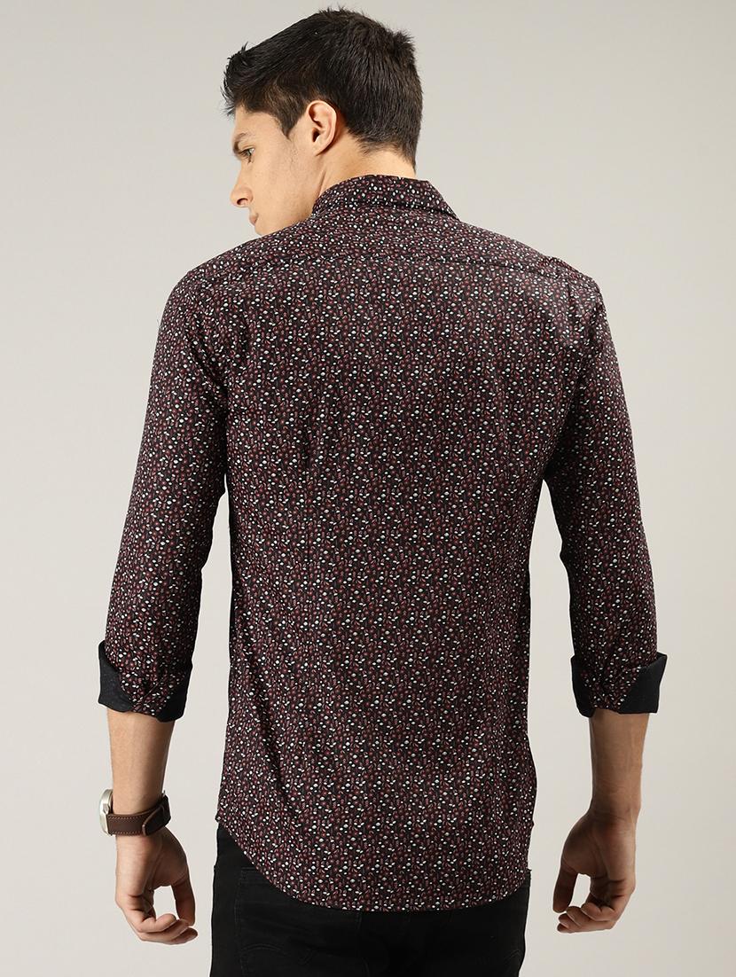 red printed casual shirt - 17090614 - Zoom Image - 3