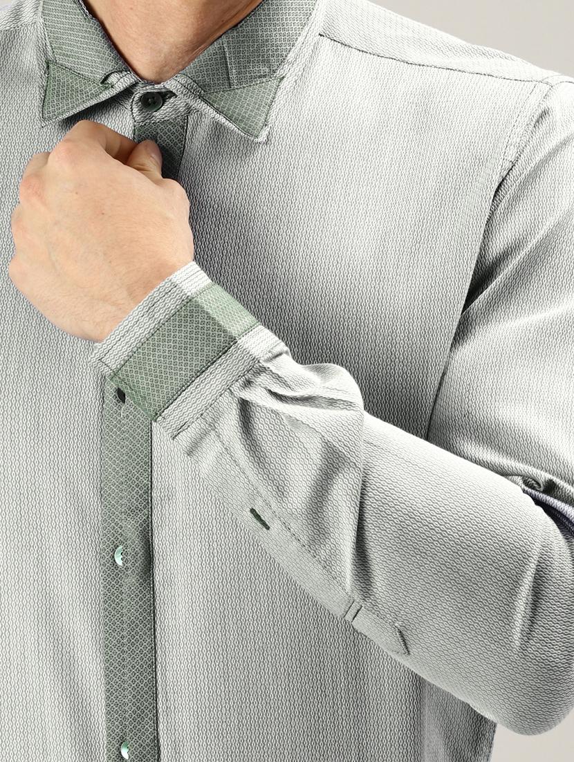 green self design casual shirt - 17090637 - Zoom Image - 5